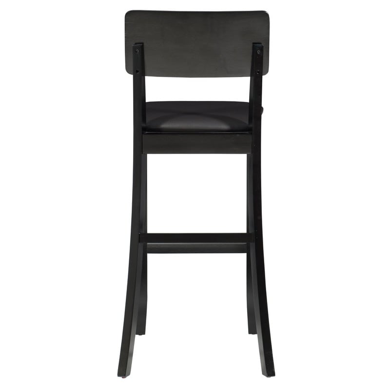 Linon Lovell Black Stationary Bar Stool - N/A
