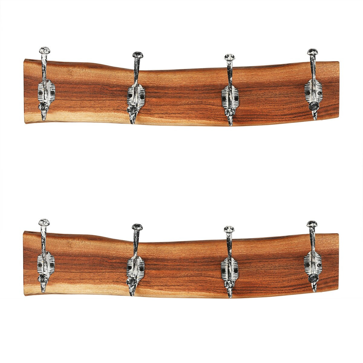 Porch & Den Meeker Hard Wood Utility Wall Mounted Coat Rack