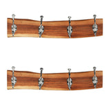 Porch & Den Meeker Hard Wood Utility Wall Mounted Coat Rack
