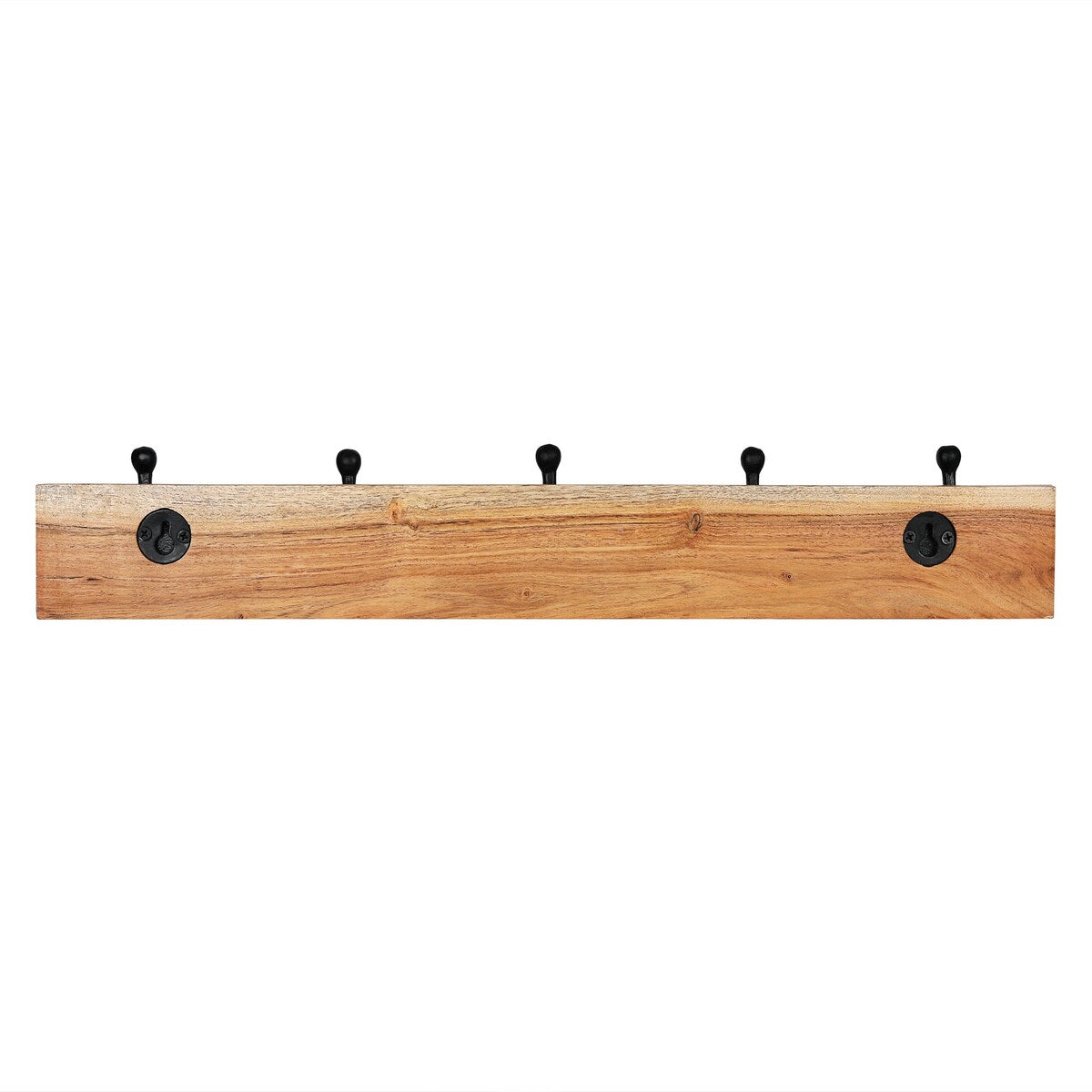 Porch & Den Meeker Hard Wood Utility Wall Mounted Coat Rack