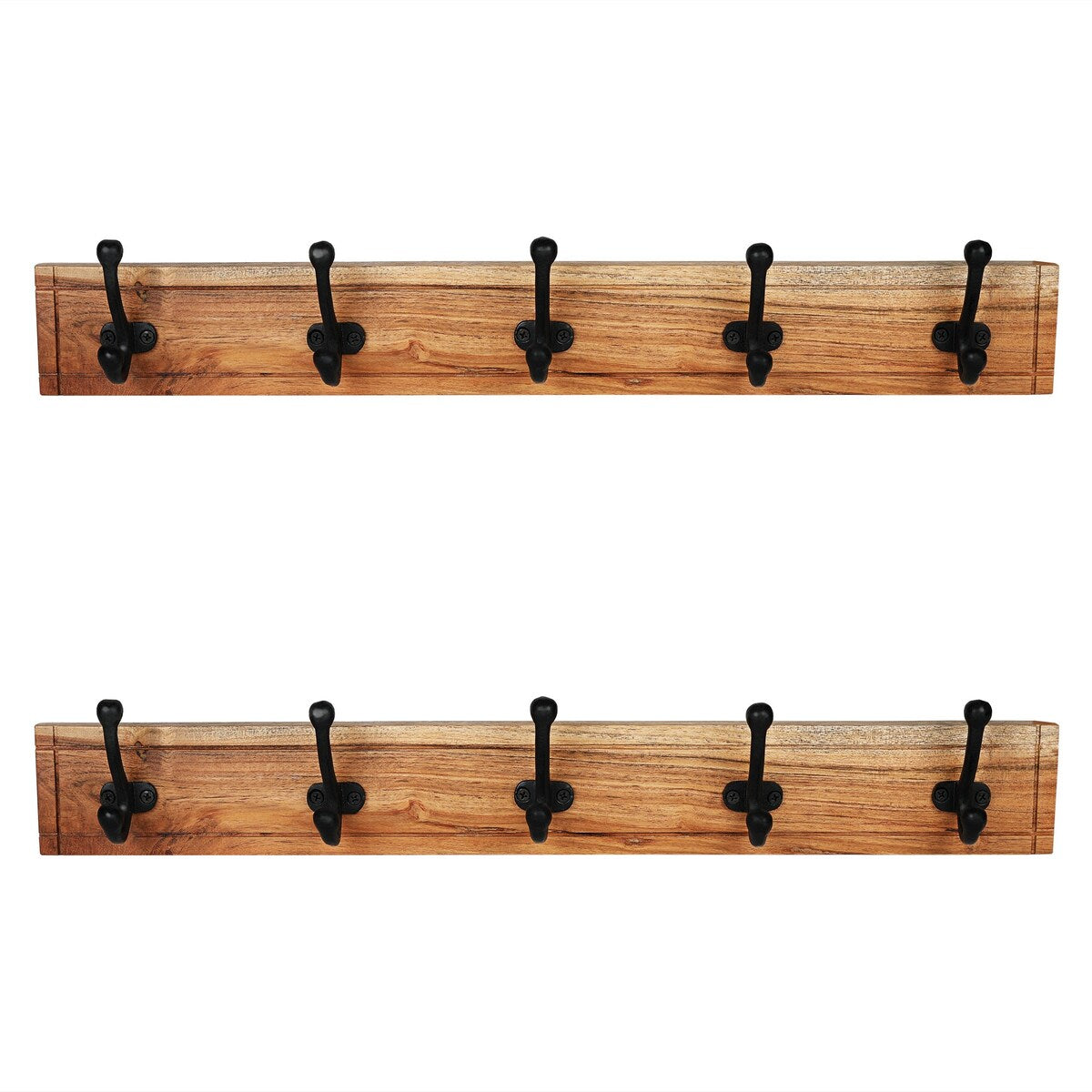 Porch & Den Meeker Hard Wood Utility Wall Mounted Coat Rack