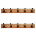 Porch & Den Meeker Hard Wood Utility Wall Mounted Coat Rack