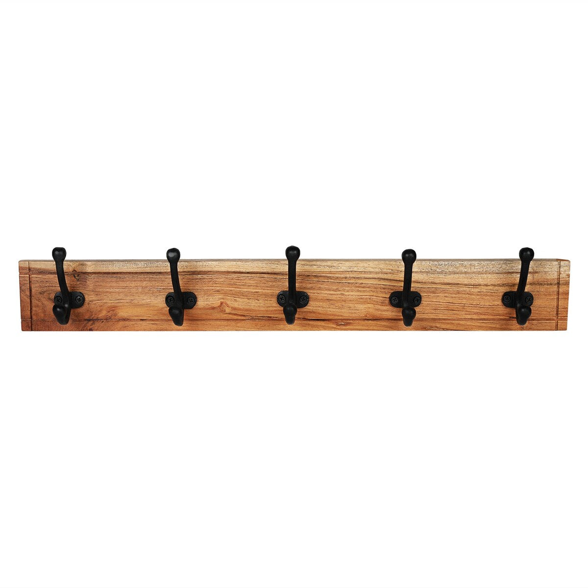 Porch & Den Meeker Hard Wood Utility Wall Mounted Coat Rack