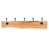 Porch & Den Meeker Hard Wood Utility Wall Mounted Coat Rack