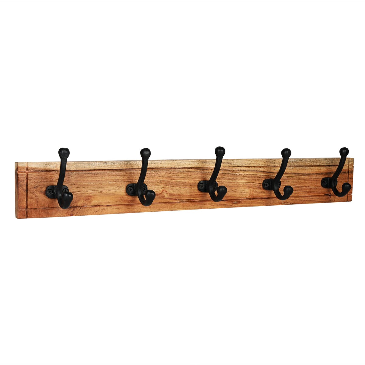Porch & Den Meeker Hard Wood Utility Wall Mounted Coat Rack