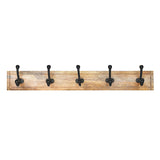 Porch & Den Meeker Hard Wood Utility Wall Mounted Coat Rack