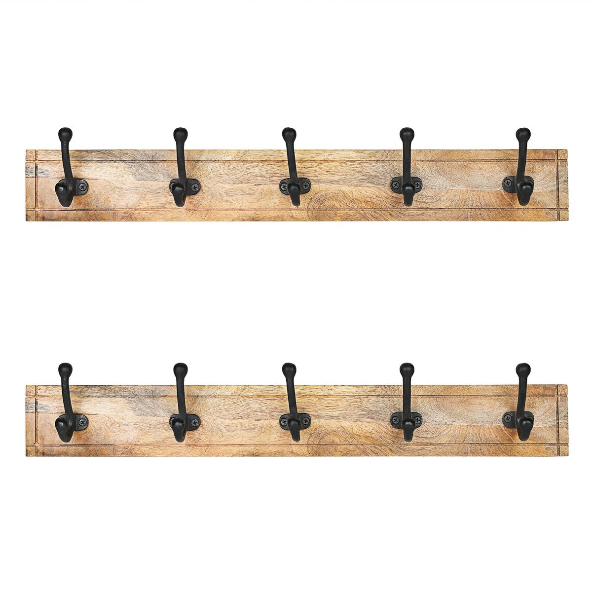 Porch & Den Meeker Hard Wood Utility Wall Mounted Coat Rack