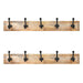 Porch & Den Meeker Hard Wood Utility Wall Mounted Coat Rack