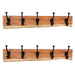Porch & Den Meeker Hard Wood Utility Wall Mounted Coat Rack