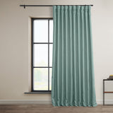 Exclusive Fabrics Faux Linen Room Darkening Curtain (1 Panel)