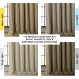 Exclusive Fabrics Faux Linen Room Darkening Curtain (1 Panel)