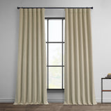 Exclusive Fabrics Faux Linen Room Darkening Curtain (1 Panel)