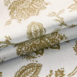 Oleson Jacobean Floral Linen Blend Blackout Curtain Panel