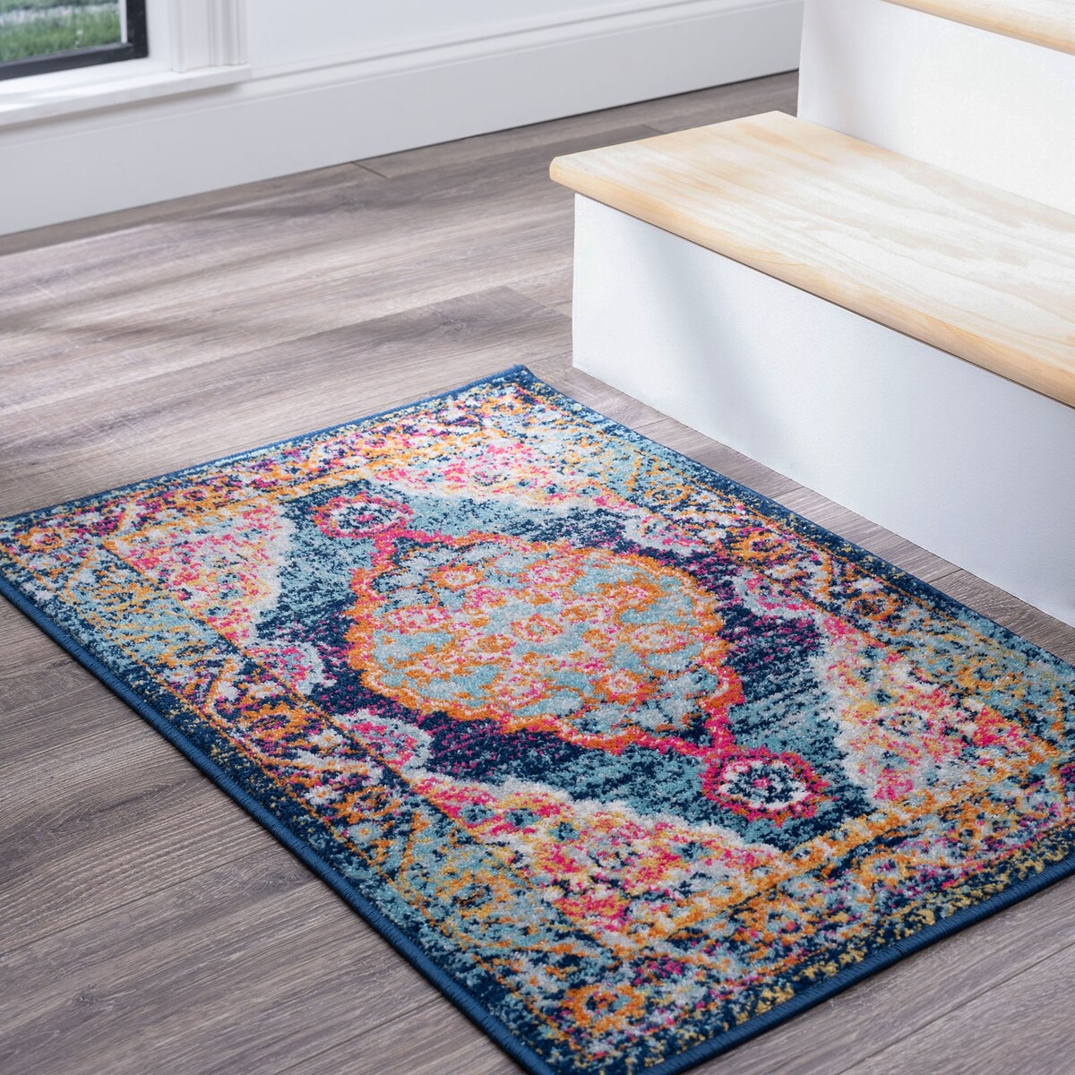 Jade Bohemian & Eclectic Overdyed Indoor Area Rug