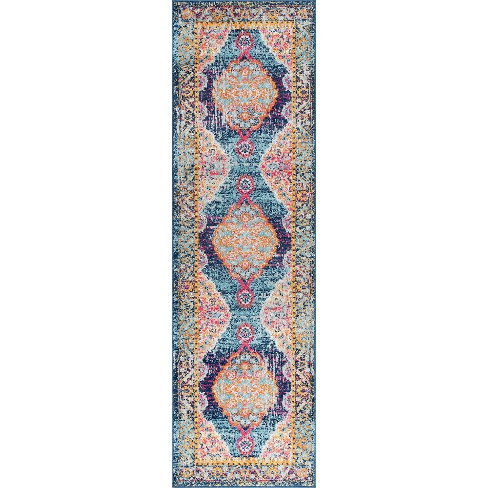 Jade Bohemian & Eclectic Overdyed Indoor Area Rug