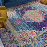 Jade Bohemian & Eclectic Overdyed Indoor Area Rug