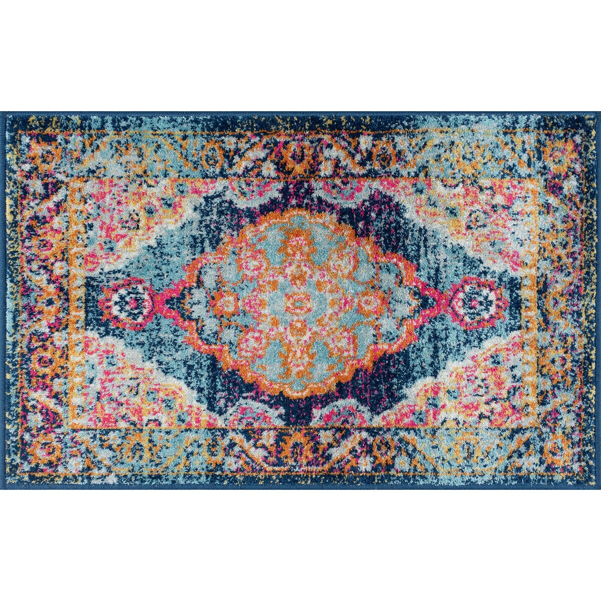 Jade Bohemian & Eclectic Overdyed Indoor Area Rug