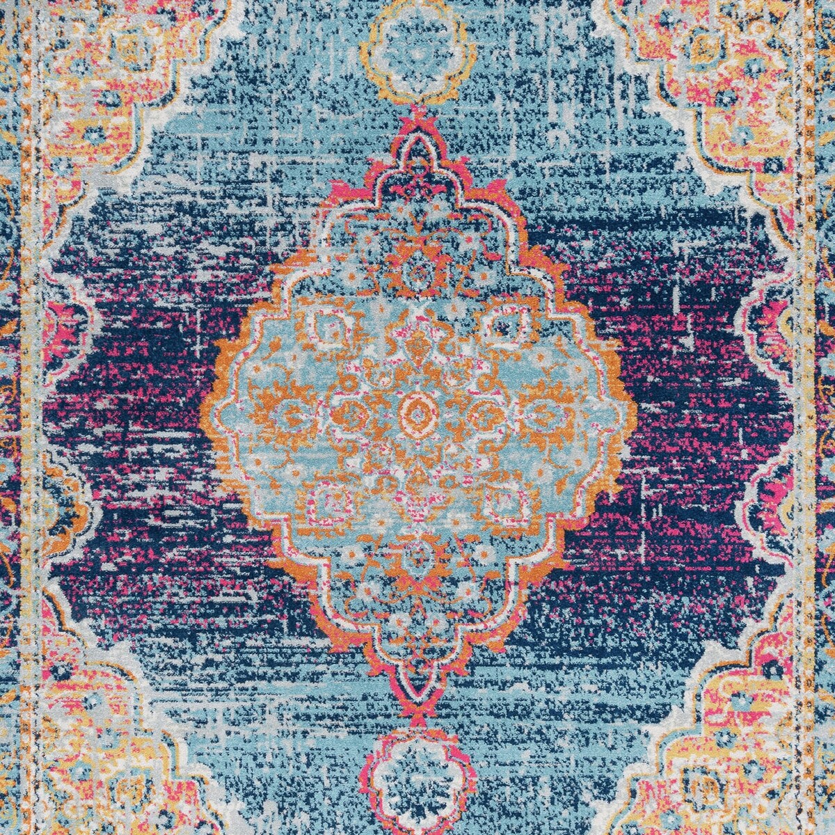 Jade Bohemian & Eclectic Overdyed Indoor Area Rug