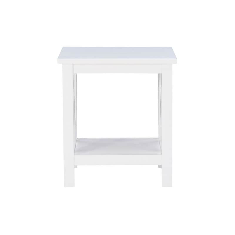 Ripplewood Farmhouse X-Base Side End Table