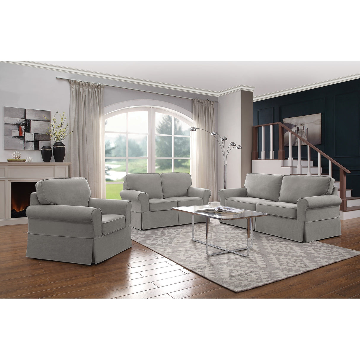 Porch & Den Zuni Arm Chair with Removable Slip Cover