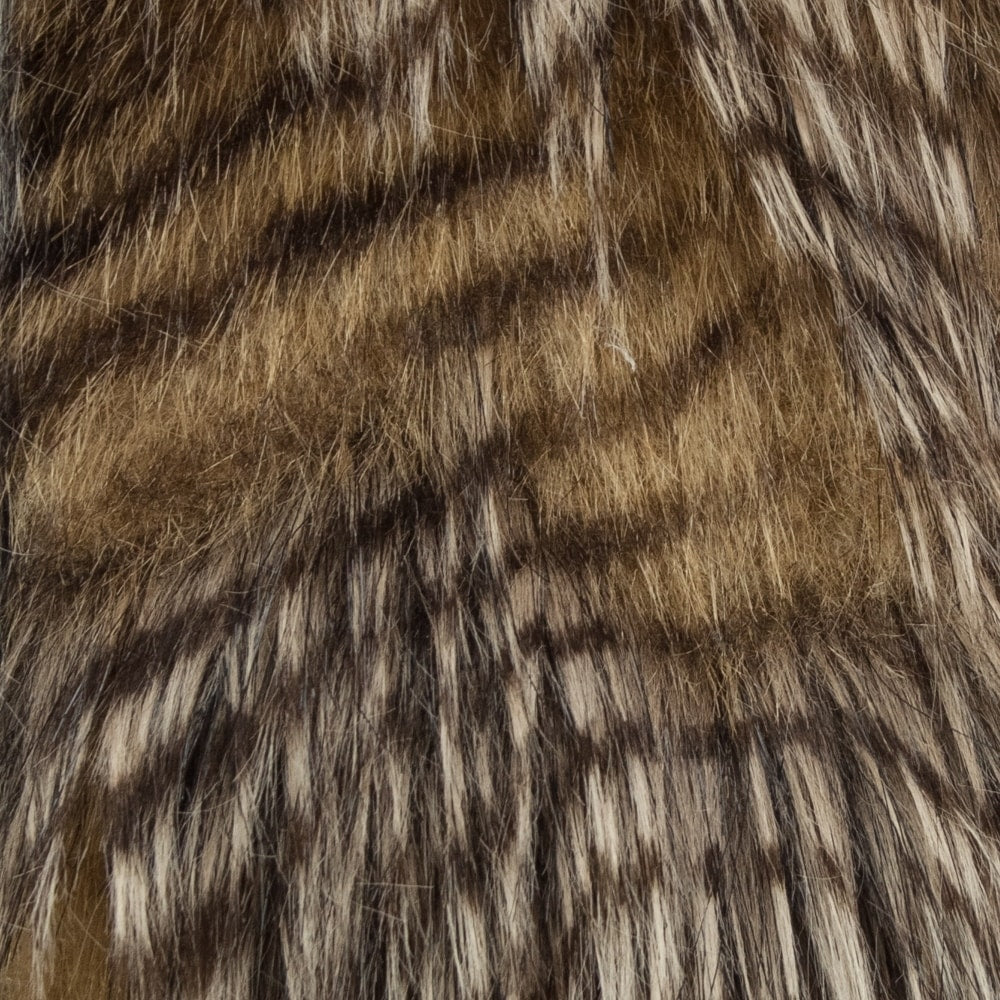 Porcupine Mocha Faux Fur Luxury Throw