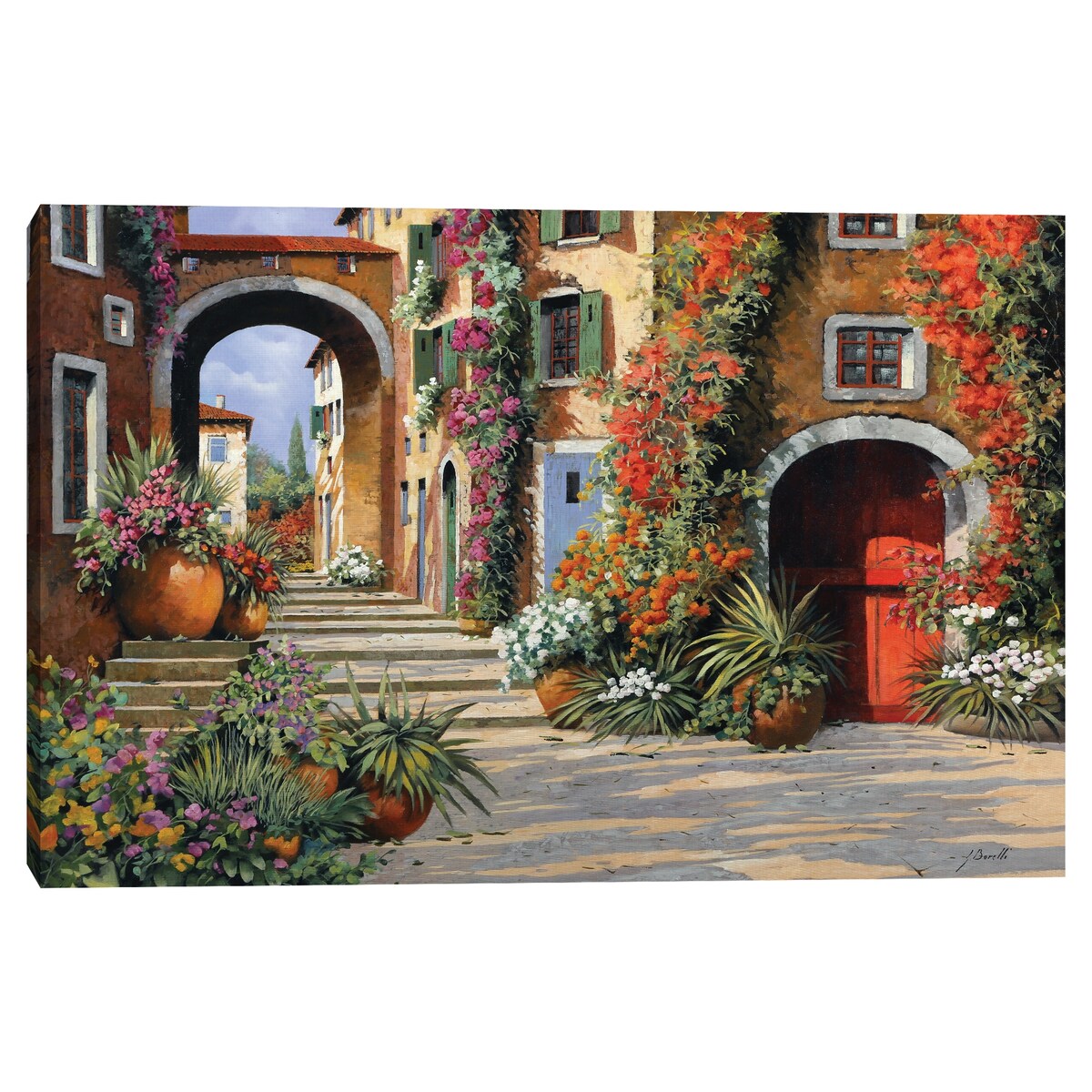 Porta Rossa by Guido Borelli Canvas Art Print