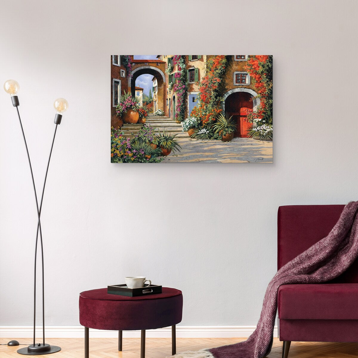 Porta Rossa by Guido Borelli Canvas Art Print
