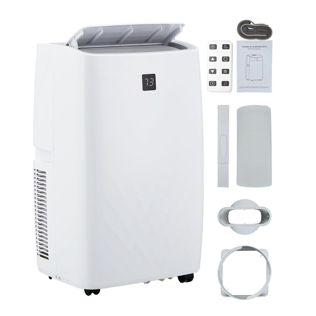 Portable Air Conditioner - 12000 BTU, Cools Up To 350 sq. ft, 4-in-1 with Window Kit