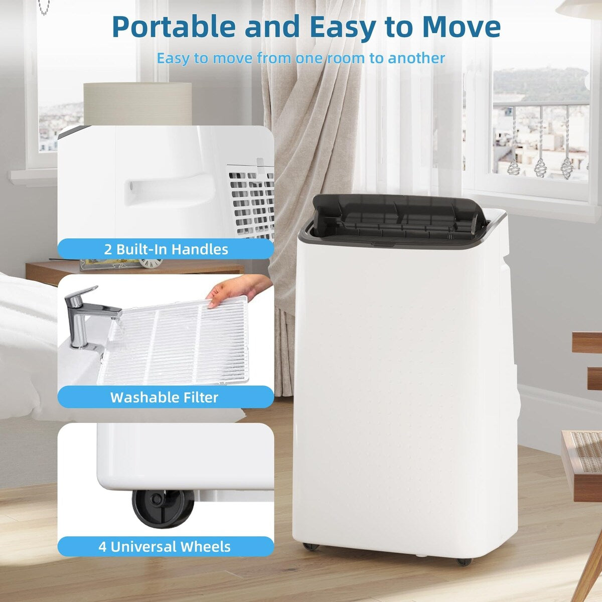 Portable Air Conditioners 14,000 BTU Cooling Room up to 750 sq.ft