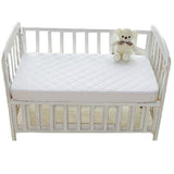 Portable Crib Mattress Protectors, Hypoallergenic, Avoid bed bug and Dust mite (Portable Crib 25" x 38" x 5", White) - White