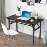 Portable Dining Picnic Coffee Table Folding Computer Desk Modern Writing Table For Home Office Study 47 Inch Long