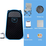 Portable Folding Full Size Steam Sauna with 1000W&2.2L Steam Generator