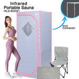 Portable Infrared Sauna Tent with Foldable Chair and Reading light