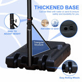 Portable Poolside Basketball Hoop,Height Adjustable 3.1ft-4.7ft