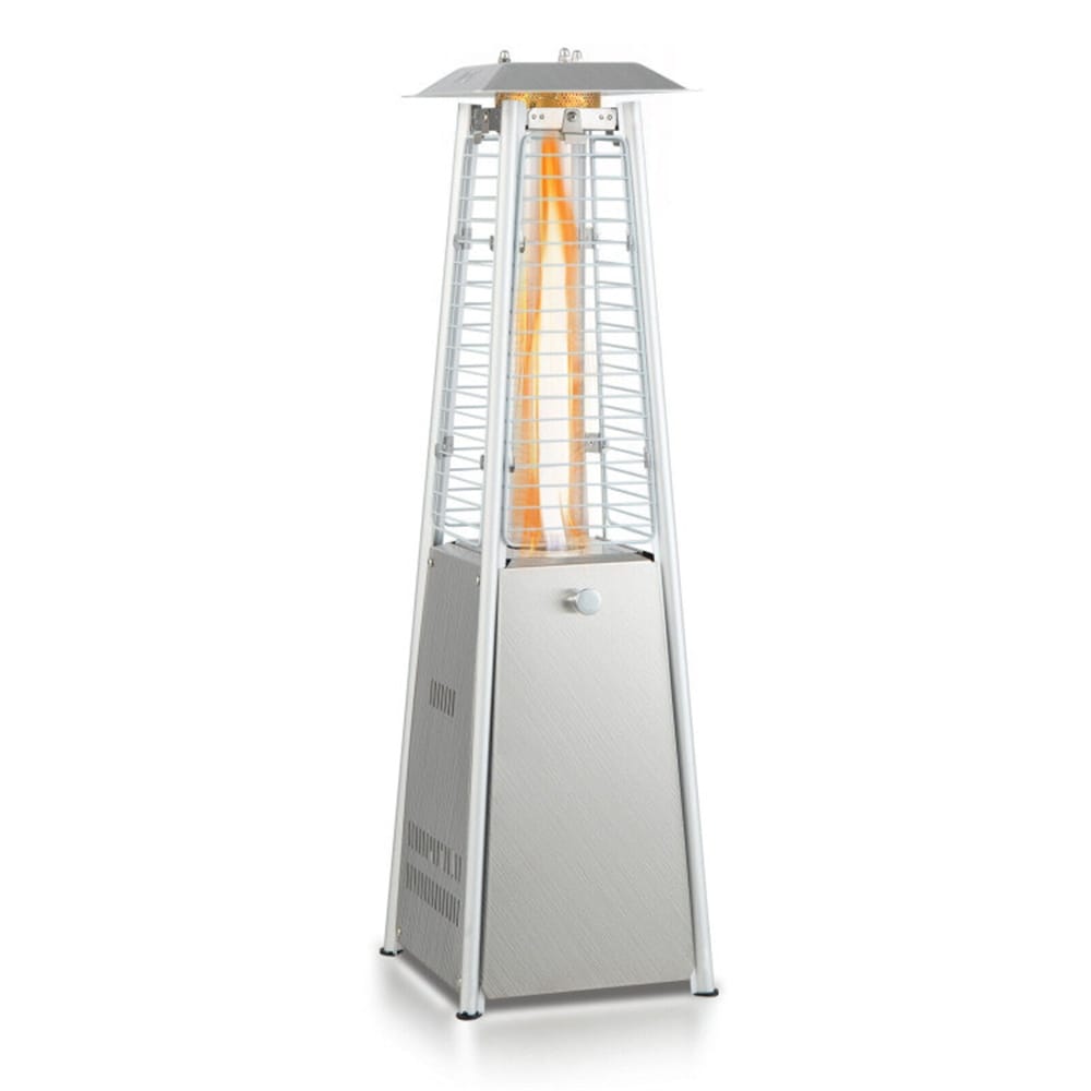 Portable Tabletop Pyramid Patio Heater with Glass Tube