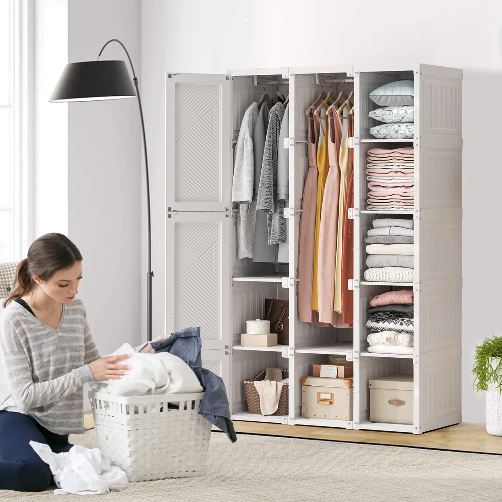 Portable Wardrobe Closets Overstock