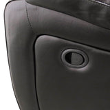 Porter Ramsey Black Cherry Top Grain Leather Power Reclining Loveseat with Center Console