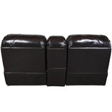 Porter Ramsey Black Cherry Top Grain Leather Power Reclining Loveseat with Center Console