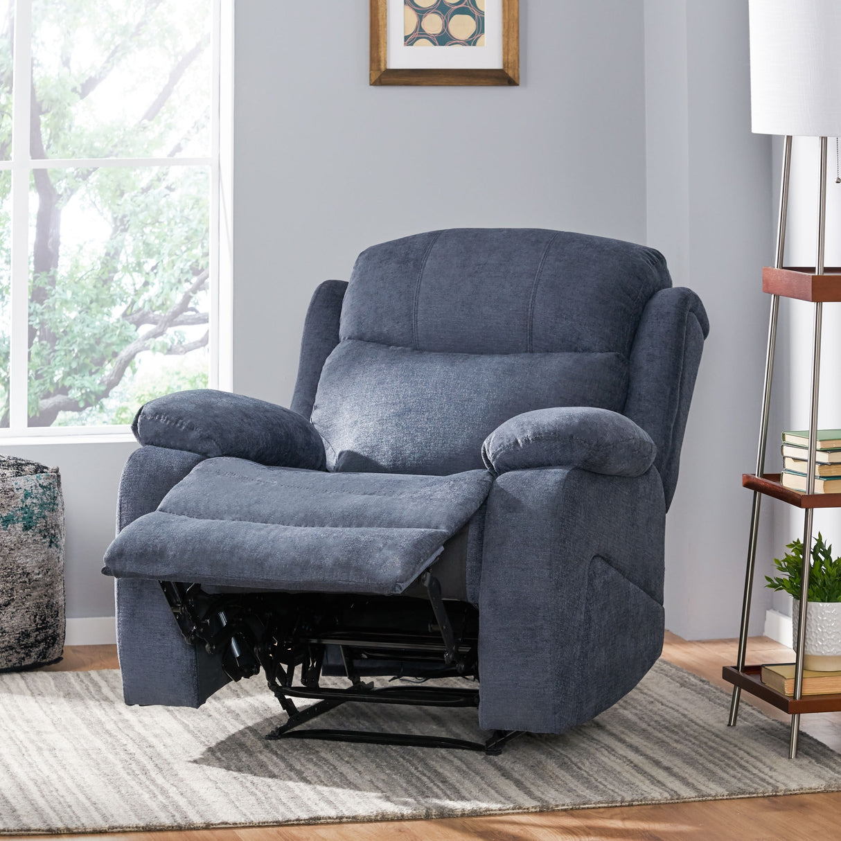 Porterdale Indoor Pillow Tufted Massage Recliner by Christopher Knight Home