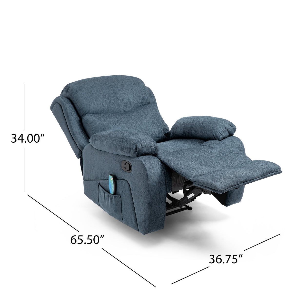 Porterdale Indoor Pillow Tufted Massage Recliner by Christopher Knight Home