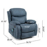 Porterdale Indoor Pillow Tufted Massage Recliner by Christopher Knight Home