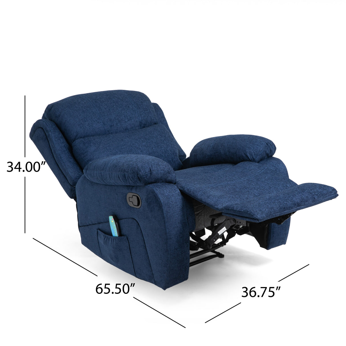 Porterdale Indoor Pillow Tufted Massage Recliner by Christopher Knight Home