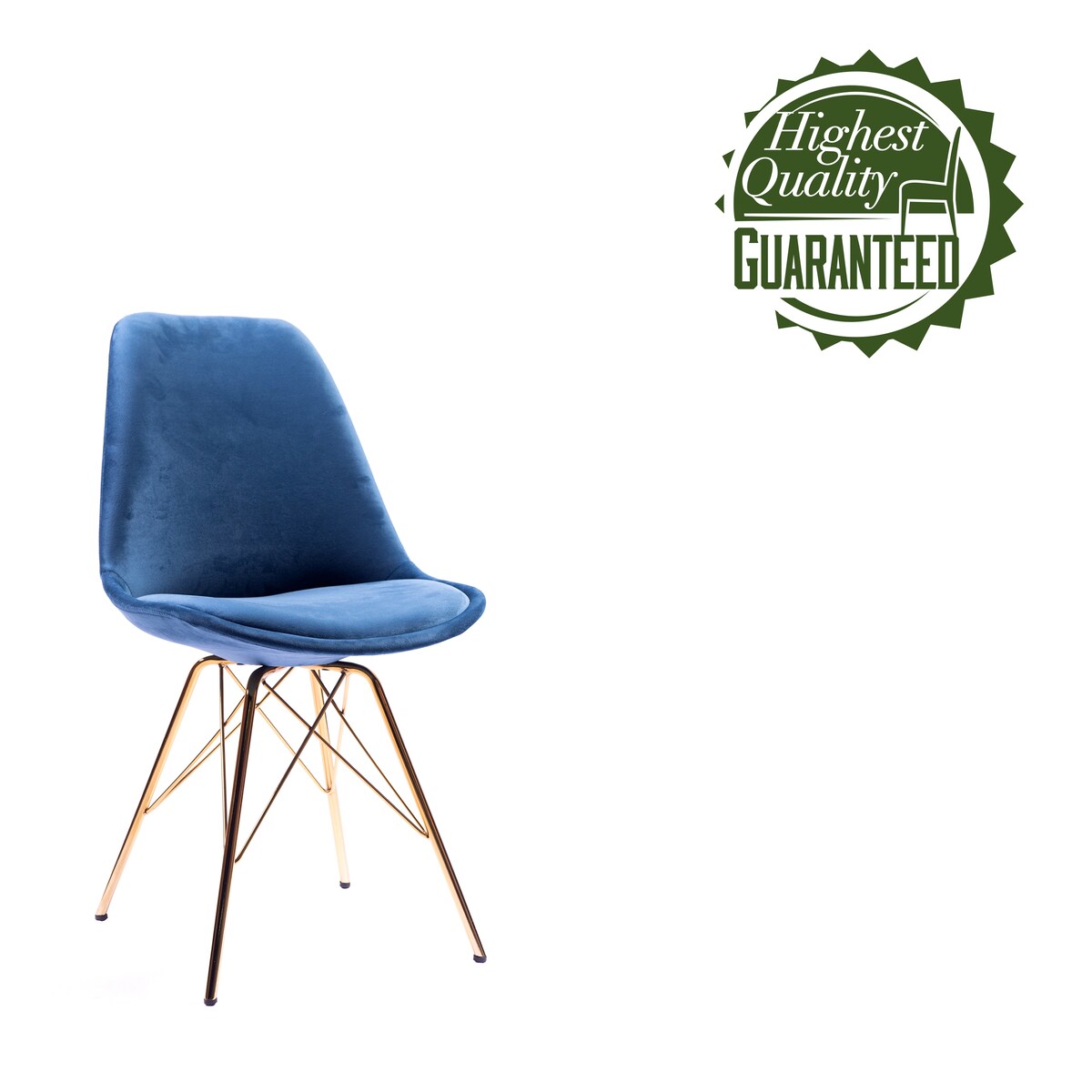 Porthos Home Alia Dining Chairs Set Of 2, Velvet And Gold Chrome Legs