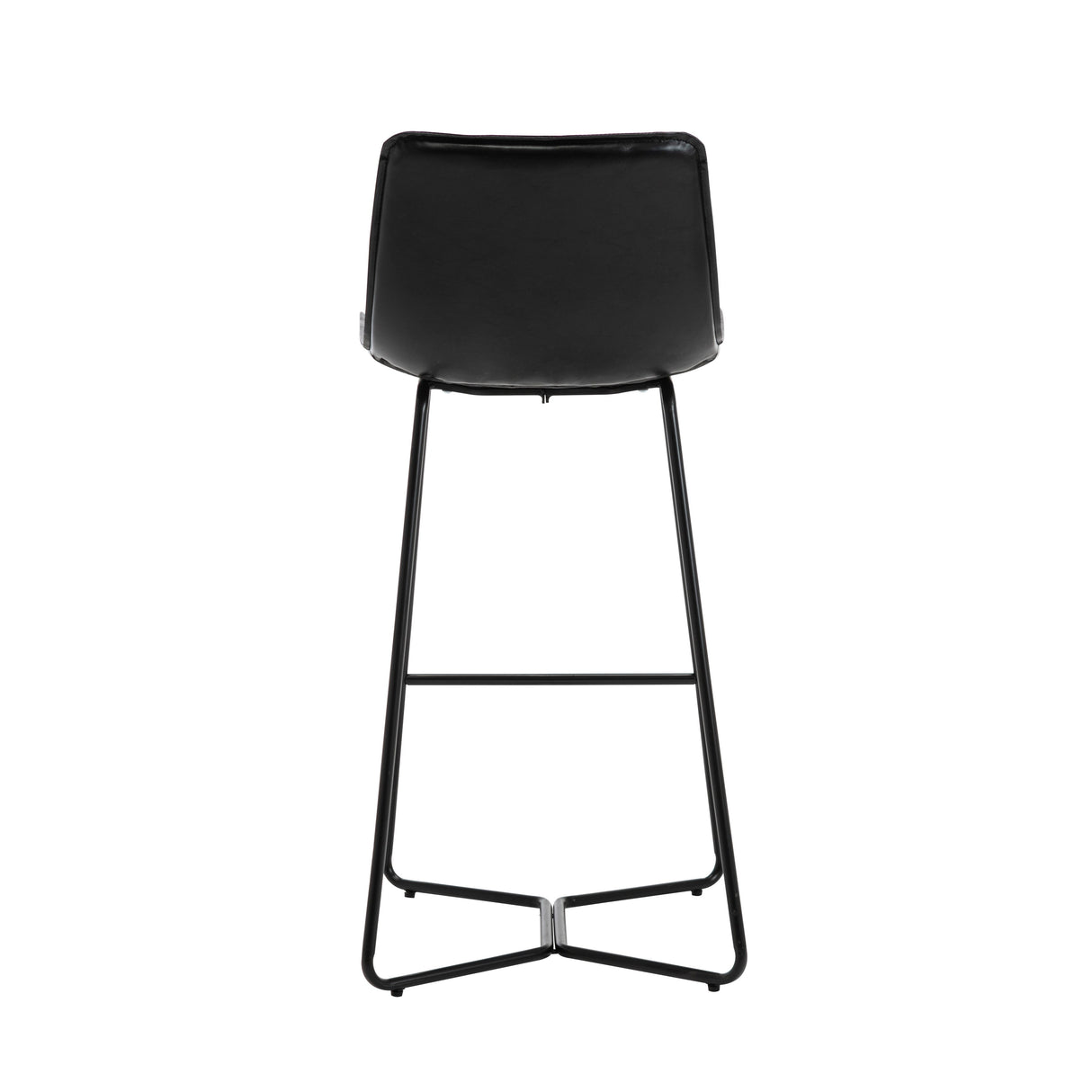 Porthos Home Avri Counter & Bar Stools Set of 2, PU Leather, Cross Sled Legs