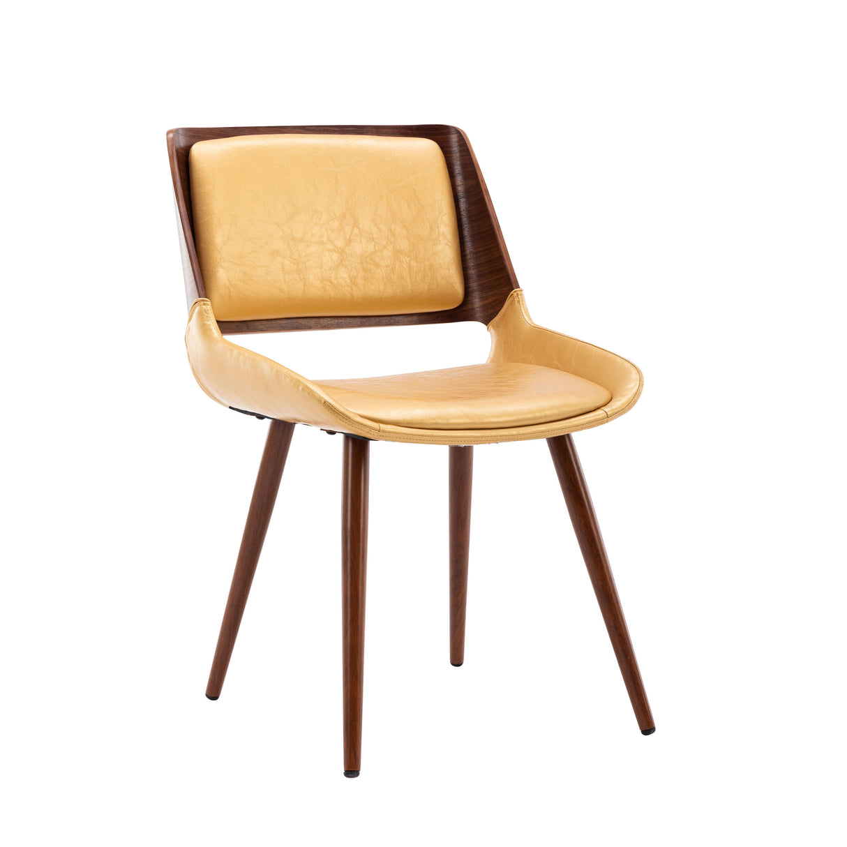 Porthos Home Basil Faux Leather Mid-Century Dining Chair