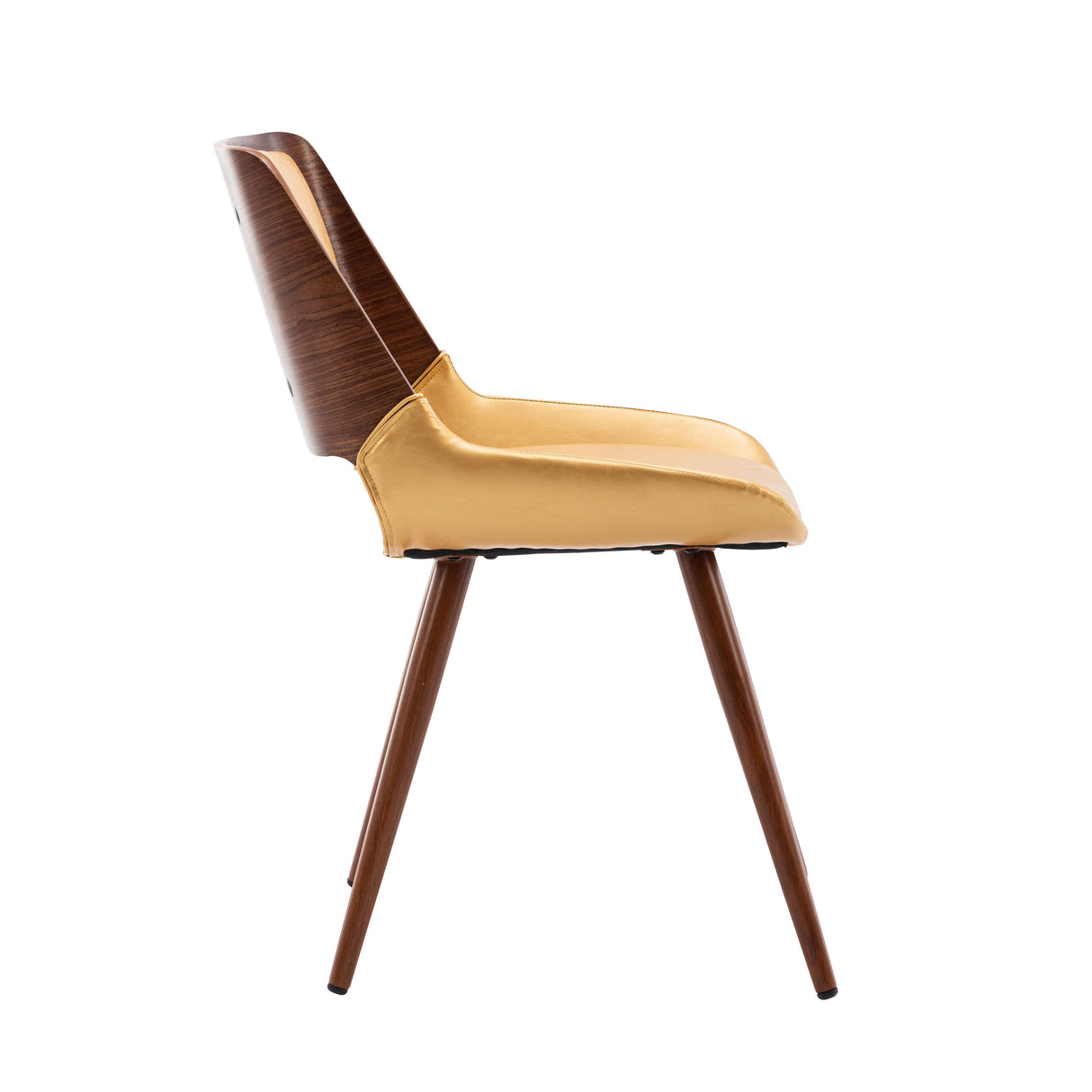 Porthos Home Basil Faux Leather Mid-Century Dining Chair