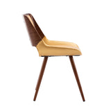 Porthos Home Basil Faux Leather Mid-Century Dining Chair