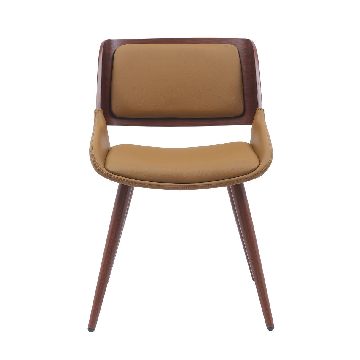 Porthos Home Basil Faux Leather Mid-Century Dining Chair