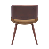 Porthos Home Basil Faux Leather Mid-Century Dining Chair