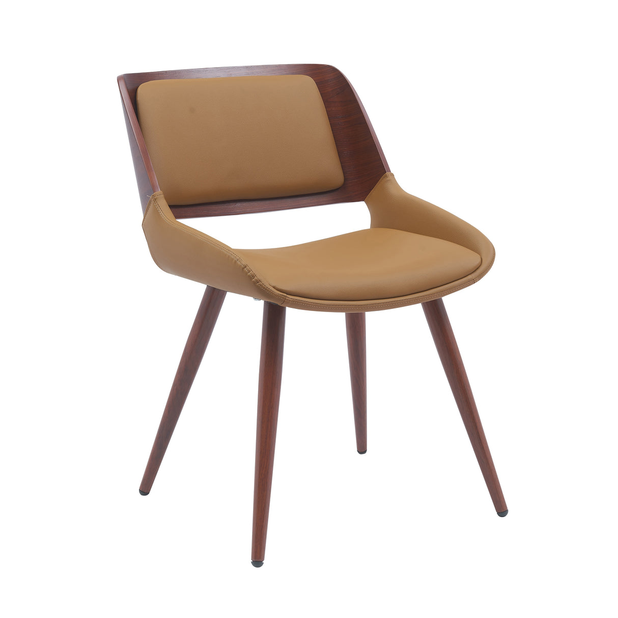 Porthos Home Basil Faux Leather Mid-Century Dining Chair